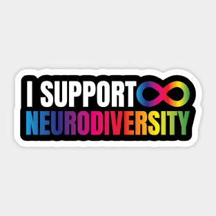 I Support Neurodiversity Sticker